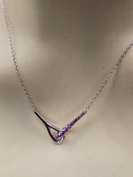 Sterling Silver Necklace with Natural Spinel