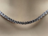 Sterling Silver Necklace with Natural Diamonds