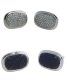 Men's Sterling Silver Cufflinks in Cz cfk1