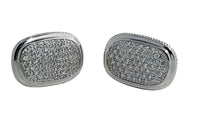 Men's Sterling Silver Cufflinks in Cz cfk1