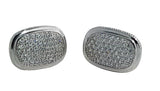 Men's Sterling Silver Cufflinks in Cz cfk1