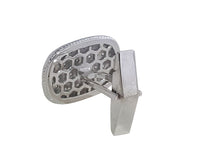 Men's Sterling Silver Cufflinks in Cz cfk1