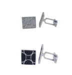 Men's Sterling Silver Cufflinks in Cz cfk4