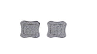 Men's Sterling Silver Cufflinks in Cz cfk8