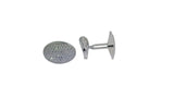 Men's Sterling Silver Cufflinks in Cz cfk6