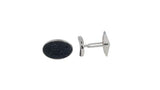Men's Sterling Silver Cufflinks in Cz cfk6