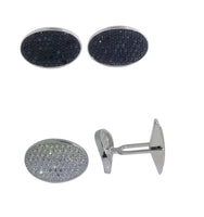 Men's Sterling Silver Cufflinks in Cz cfk6
