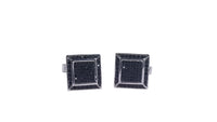 Men's Sterling Silver Cufflinks in Cz cfk11