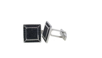 Men's Sterling Silver Cufflinks in Cz cfk11