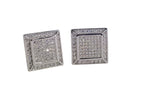 Men's Sterling Silver Cufflinks in Cz cfk11