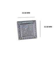Men's Sterling Silver Cufflinks in Cz cfk11