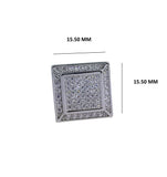 Men's Sterling Silver Cufflinks in Cz cfk11