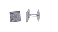 Men's Sterling Silver Cufflinks in Cz cfk11