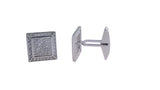 Men's Sterling Silver Cufflinks in Cz cfk11