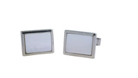Men's Sterling Silver Cufflinks in Cz cfk9