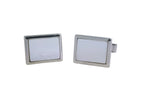 Men's Sterling Silver Cufflinks in Cz cfk9