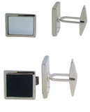 Men's Sterling Silver Cufflinks in Cz cfk9