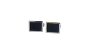 Men's Sterling Silver Cufflinks in Cz cfk9