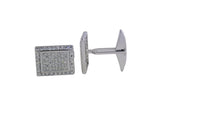 Men's Sterling Silver Cufflinks in Cz cfk5