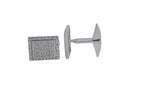 Men's Sterling Silver Cufflinks in Cz cfk5