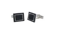 Men's Sterling Silver Cufflinks in Cz cfk5