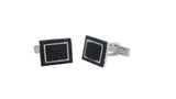 Men's Sterling Silver Cufflinks in Cz cfk5