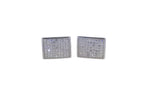 Men's Sterling Silver Cufflinks in Cz cfk3