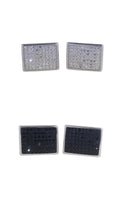 Men's Sterling Silver Cufflinks in Cz cfk3