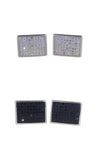 Men's Sterling Silver Cufflinks in Cz cfk3