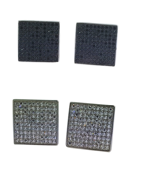 Men's Sterling Silver Cufflinks in Cz cfk2