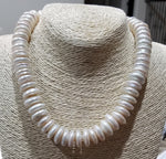 Rare Big Fresh Water Pearls Strand with Sterling Silver Clasp