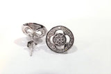 Diamond Earrings in Solid 14KT White Gold