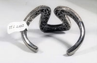 Diamond Bangle in Sterling Silver