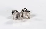 Solid Gold Studs with Diamonds for Kids & Teenagers