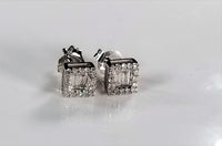 Solid Gold Studs with Diamonds for Kids & Teenagers
