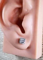 Solid Gold Studs with Diamonds for Kids & Teenagers
