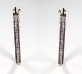 Diamond Hoops in Solid Gold