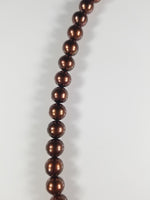 Rare Chocolate Brown AAA+ South Sea Pearls Strand with Solid Gold Clasp
