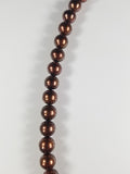 Rare Chocolate Brown AAA+ South Sea Pearls Strand with Solid Gold Clasp