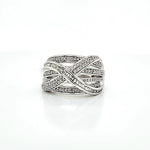 Solid White Gold Diamond Ring