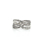 Solid White Gold Diamond Ring