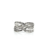 Solid White Gold Diamond Ring