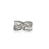 Solid White Gold Diamond Ring