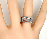 Solid White Gold Diamond Ring