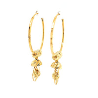 Solid 22Kt Gold Hoops for Adults