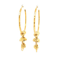 Solid 22Kt Gold Hoops for Adults