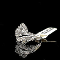 14Kt Solid White Gold Diamond Ring