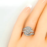 14Kt Solid White Gold Diamond Ring