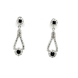 Diamond & Sapphire Pendant Set in Solid White Gold