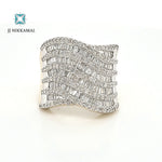 Beautiful 14kt Solid Gold Diamond Cocktail Ring